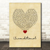 Sinead Harnett Unconditional Vintage Heart Song Lyric Wall Art Print