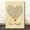 Caroline Spence Robby Hecht Two People Vintage Heart Song Lyric Wall Art Print