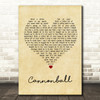 Damien Rice Cannonball Vintage Heart Song Lyric Wall Art Print