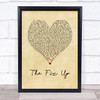 State Champs The Fix Up Vintage Heart Song Lyric Wall Art Print