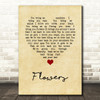 Cross Canadian Ragweed Flowers Vintage Heart Song Lyric Wall Art Print