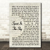 Norman Greenbaum Spirit In The Sky Vintage Script Song Lyric Wall Art Print