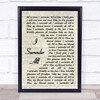 Joey + Rory I Surrender All Vintage Script Song Lyric Wall Art Print