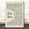 Black Label Society A Love Unreal Vintage Script Song Lyric Wall Art Print