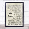 Brett Eldredge Love Someone Vintage Script Song Lyric Wall Art Print