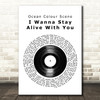 Ocean Colour Scene I Wanna Stay Alive With You Vinyl Record Song Lyric Wall Art Print