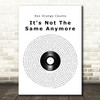 Rex Orange County It's Not The Same Anymore Vinyl Record Song Lyric Wall Art Print