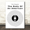 The Pogues The Body Of An American Vinyl Record Song Lyric Wall Art Print