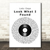 Lady Gaga Look What I Found Vinyl Record Song Lyric Wall Art Print