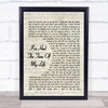 I've Had The Time Of My Life Bill Medley Jennifer Warnes Song Lyric Script Print