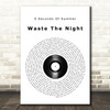 5 Seconds Of Summer Waste The Night Vinyl Record Song Lyric Wall Art Print