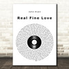 John Hiatt Real Fine Love Vinyl Record Song Lyric Wall Art Print