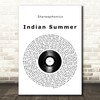 Stereophonics Indian Summer Vinyl Record Song Lyric Wall Art Print