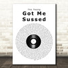 The Twang Got Me Sussed Vinyl Record Song Lyric Wall Art Print