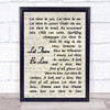 Let There Be Love Nat King Cole Song Lyric Vintage Script Quote Print