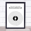 Dermot Kennedy Outnumbered Vinyl Record Song Lyric Wall Art Print