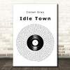 Conan Gray Idle Town Vinyl Record Song Lyric Wall Art Print