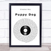 Dreamer Boy Puppy Dog Vinyl Record Song Lyric Wall Art Print