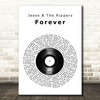 Jesse & The Rippers Forever Vinyl Record Song Lyric Wall Art Print