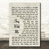 Stay With Me Sam Smith Song Lyric Vintage Script Quote Print