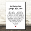 Sam Cooke Nothing Can Change This Love White Heart Song Lyric Wall Art Print