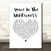 Cliff Richard A Voice In The Wilderness White Heart Song Lyric Wall Art Print