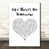 Justin Moore Like There's No Tomorrow White Heart Song Lyric Wall Art Print
