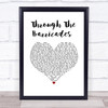 Spandau Ballet Through The Barricades White Heart Song Lyric Wall Art Print