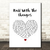REO Speedwagon Roll With The Changes White Heart Song Lyric Wall Art Print
