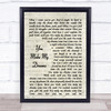 You Make My Dreams Hall & Oates Song Lyric Vintage Script Quote Print