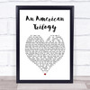 Elvis Presley An American Trilogy White Heart Song Lyric Wall Art Print