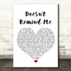 Audioslave Doesn't Remind Me White Heart Song Lyric Wall Art Print