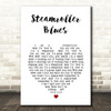 Elvis Presley Steamroller Blues White Heart Song Lyric Wall Art Print