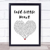 Michael Kiwanuka Cold Little Heart White Heart Song Lyric Wall Art Print