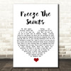 Stephen Malkmus Freeze The Saints White Heart Song Lyric Wall Art Print