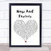 Carole King Now And Forever White Heart Song Lyric Wall Art Print