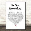 Jack Johnson Do You Remember White Heart Song Lyric Wall Art Print