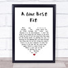 Johnny Flynn A Line Best Fit White Heart Song Lyric Wall Art Print