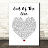 The Traveling Wilburys End Of The Line White Heart Song Lyric Wall Art Print