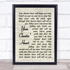 Elvis Presley Your Cheatin' Heart Vintage Script Song Lyric Quote Print