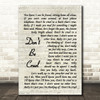 Elvis Presley Don't Be Cruel Vintage Script Song Lyric Quote Print