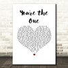 The Unkool Hillbillies You're the One White Heart Song Lyric Wall Art Print