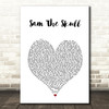 Alastair McDonald Sam The Skull White Heart Song Lyric Wall Art Print