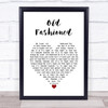 Cee Lo Green Old Fashioned White Heart Song Lyric Wall Art Print