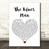 Hank Williams Jr The Blues Man White Heart Song Lyric Wall Art Print