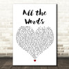 Kutless All the Words White Heart Song Lyric Wall Art Print Kutless All the Words White Heart Song Lyric Wall Art Print