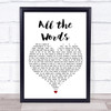 Kutless All the Words White Heart Song Lyric Wall Art Print