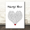 Celtic Thunder Always There White Heart Song Lyric Wall Art Print