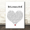 Keane Disconnected White Heart Song Lyric Wall Art Print