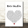 KD Lang Rose Garden White Heart Song Lyric Wall Art Print